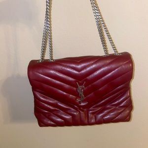 Burgundy Ysl Purse
